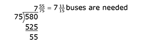 school bus word problem