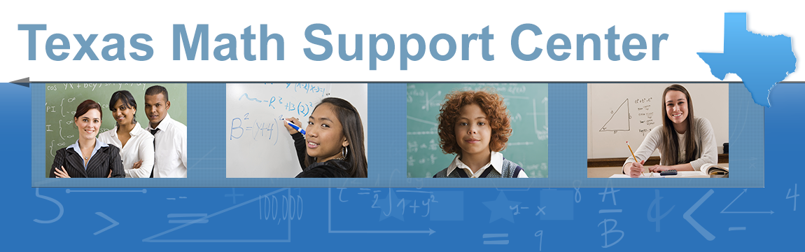 Texas Math Support Center banner
